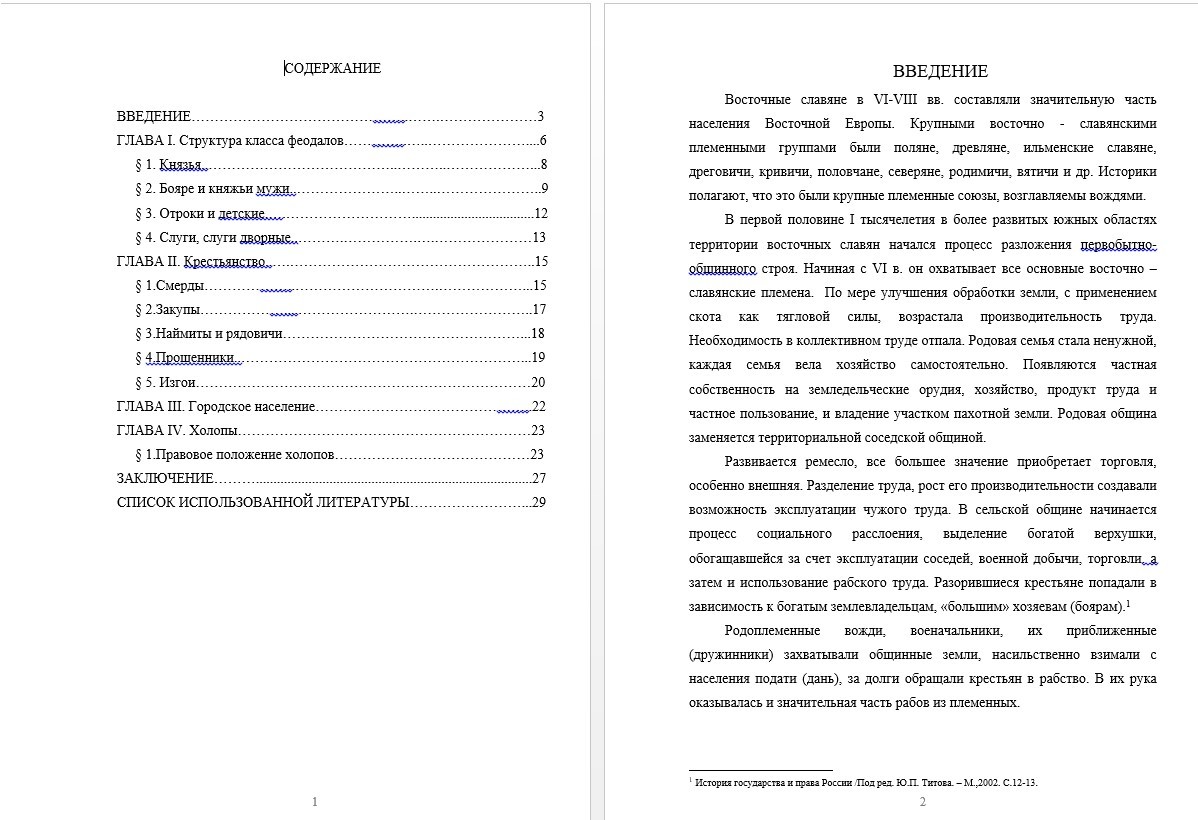 Курсовая работа - Правовой статус населения Киевской Руси (000357)